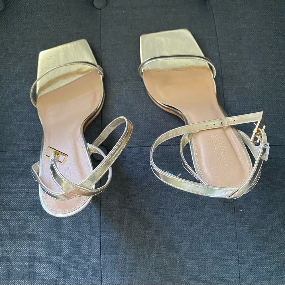 Gold ASOS heels
